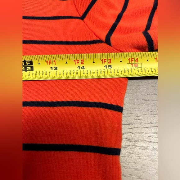 Ralph Lauren Sport Orange And Navy Blue Striped Long Sleeve Size‎ L - Picture 7 of 9
